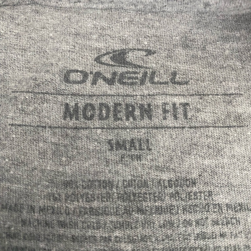 O'Neill Gray Short Sleeve Tee Casual Cotton Small - Picture 3 of 4